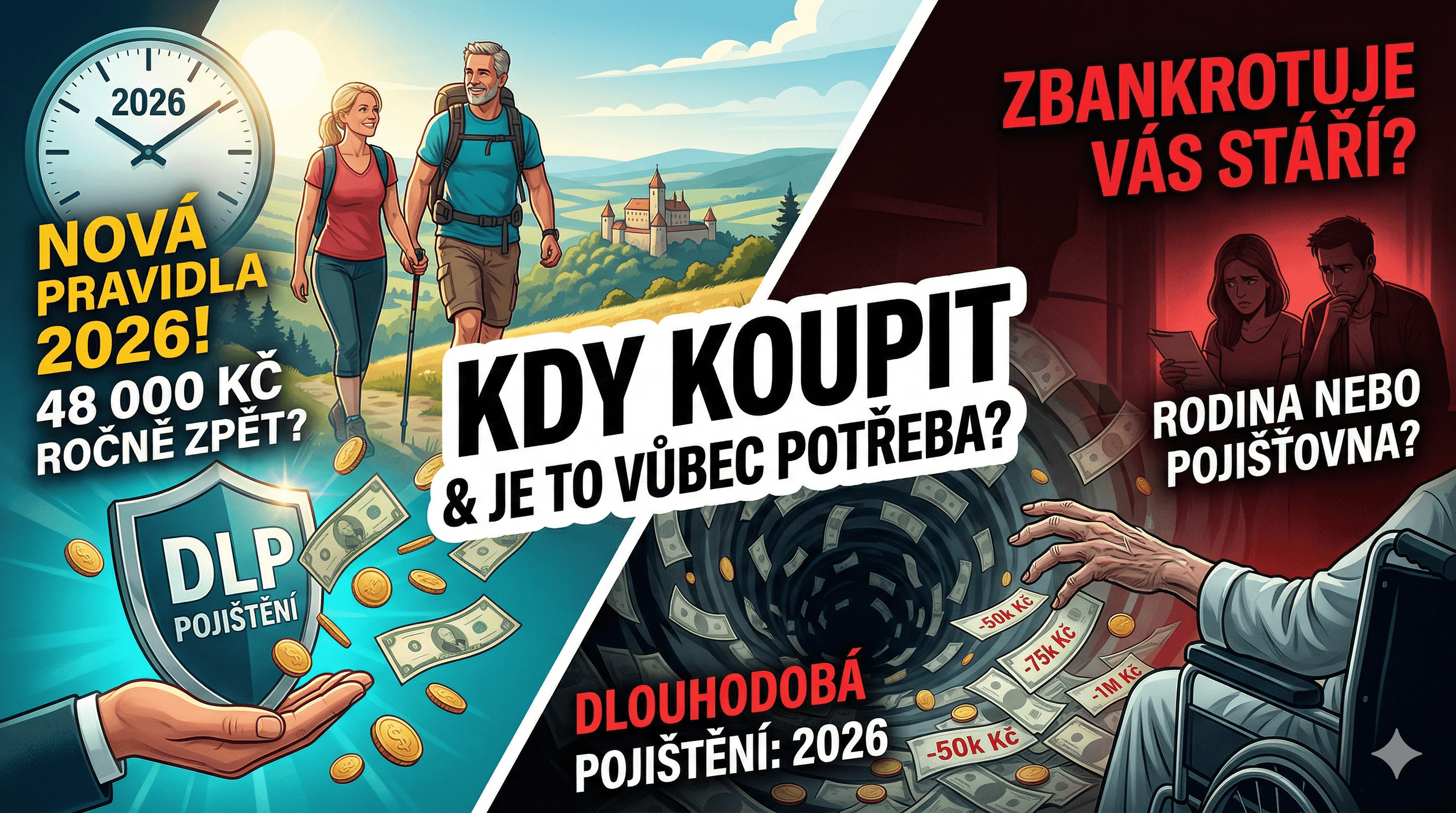 Pojištění dlouhodobé péče v Česku 2026: Kdy koupit a je vůbec potřeba?