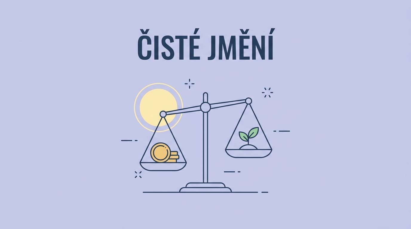 Jak vypočítat čisté jmění (vzorec + příklad v korunách)