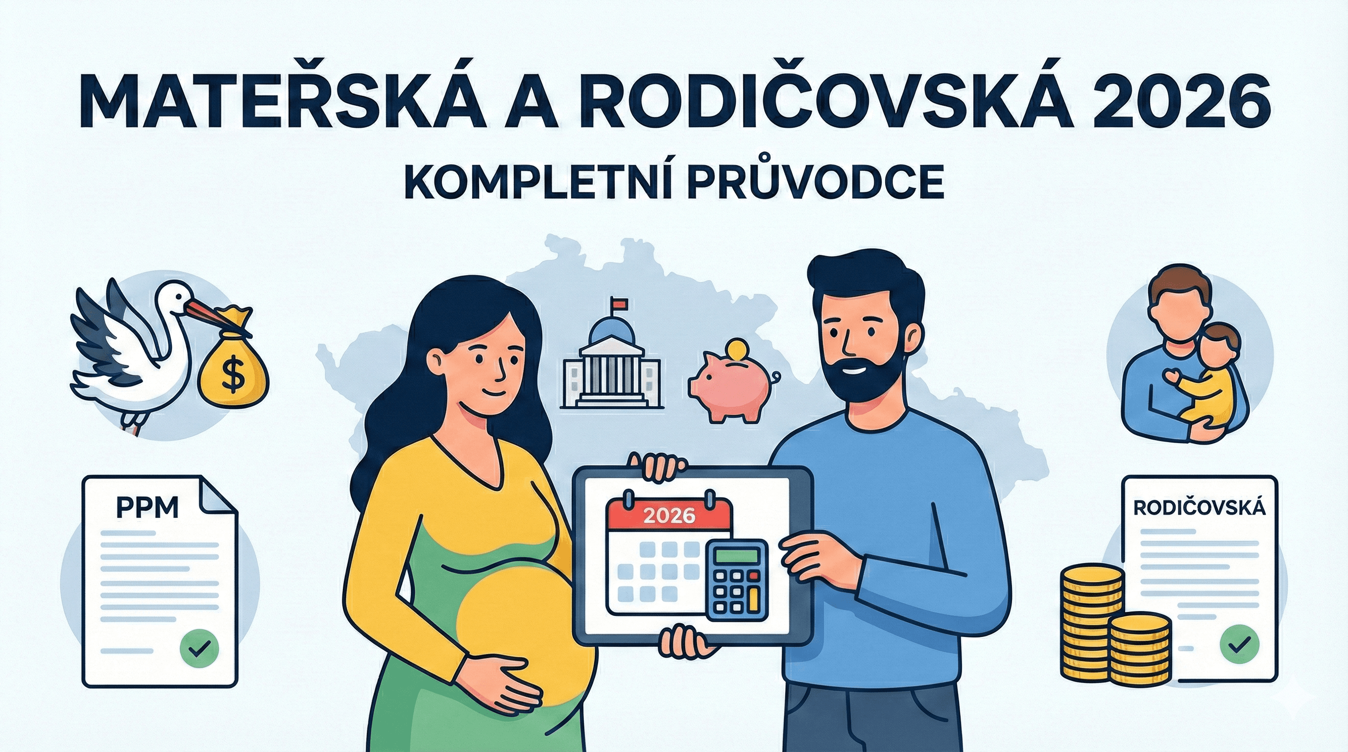 Mateřská a rodičovská v Česku: Kompletní průvodce pro rok 2026