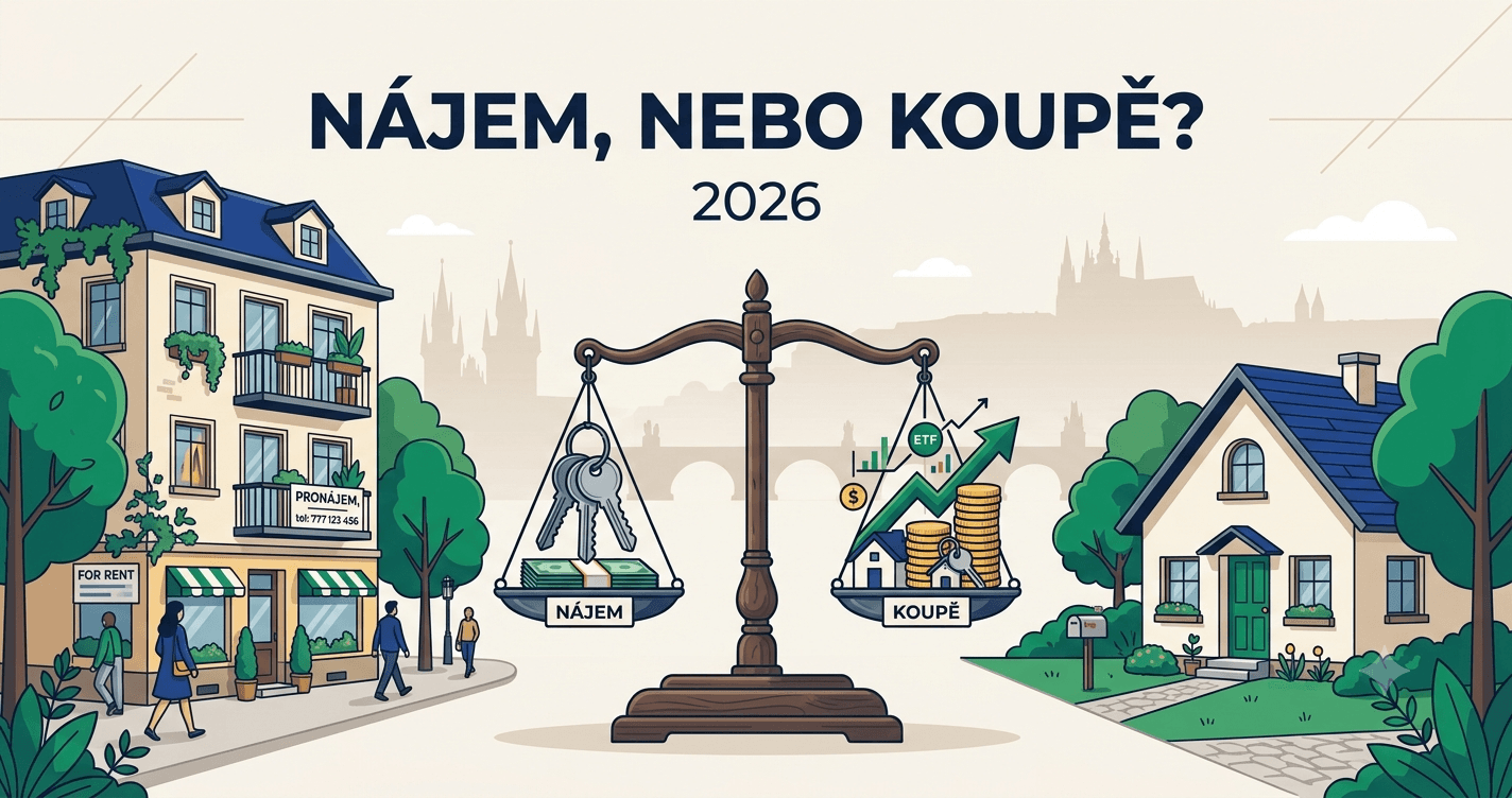 Nájem, nebo koupě bytu v roce 2026? Spočítal jsem si to a odpověď mě naštvala
