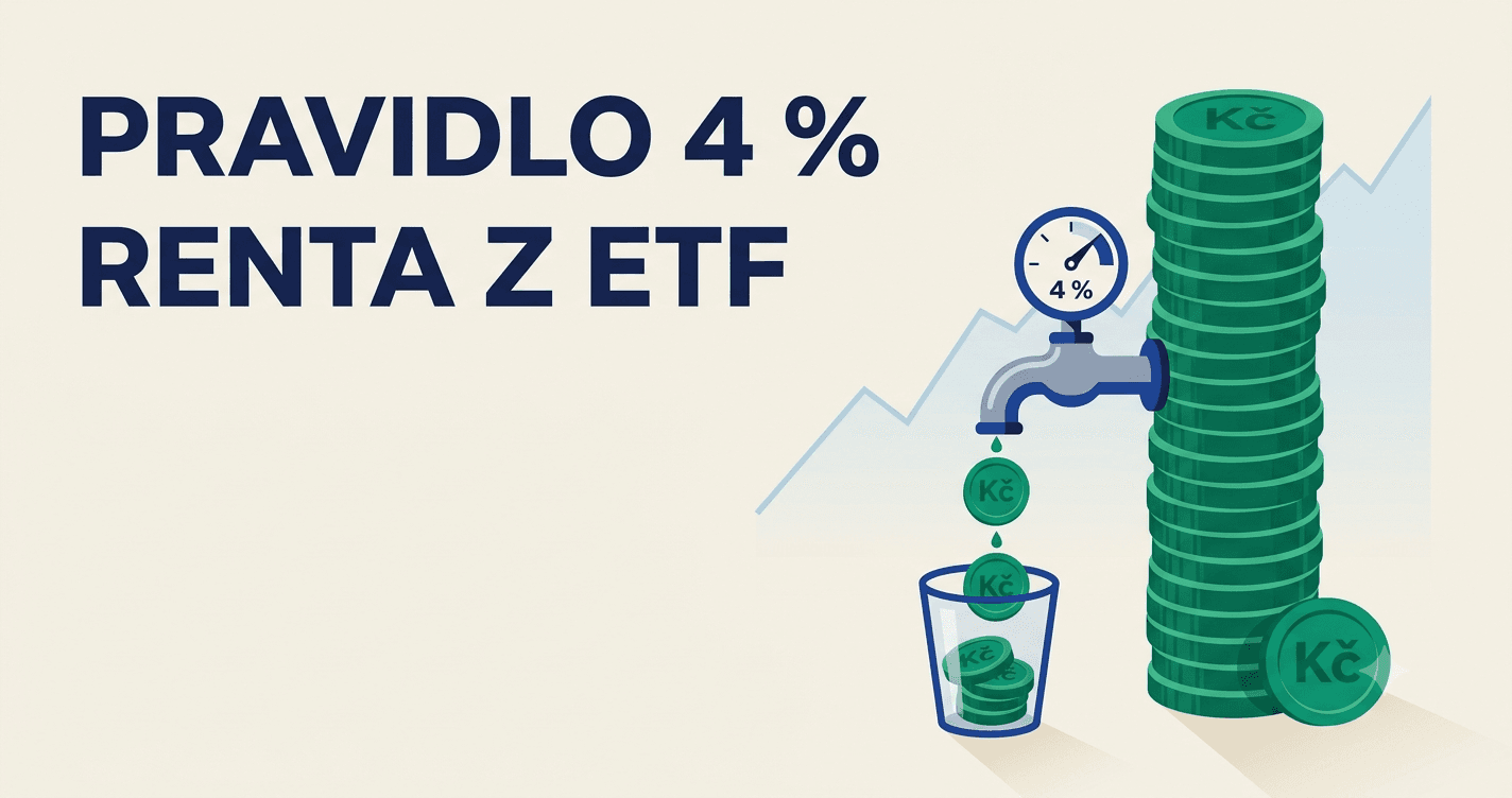 Naspořeno máš. Ale jak z toho žít? Pravidlo 4 % a renta z ETF v Česku