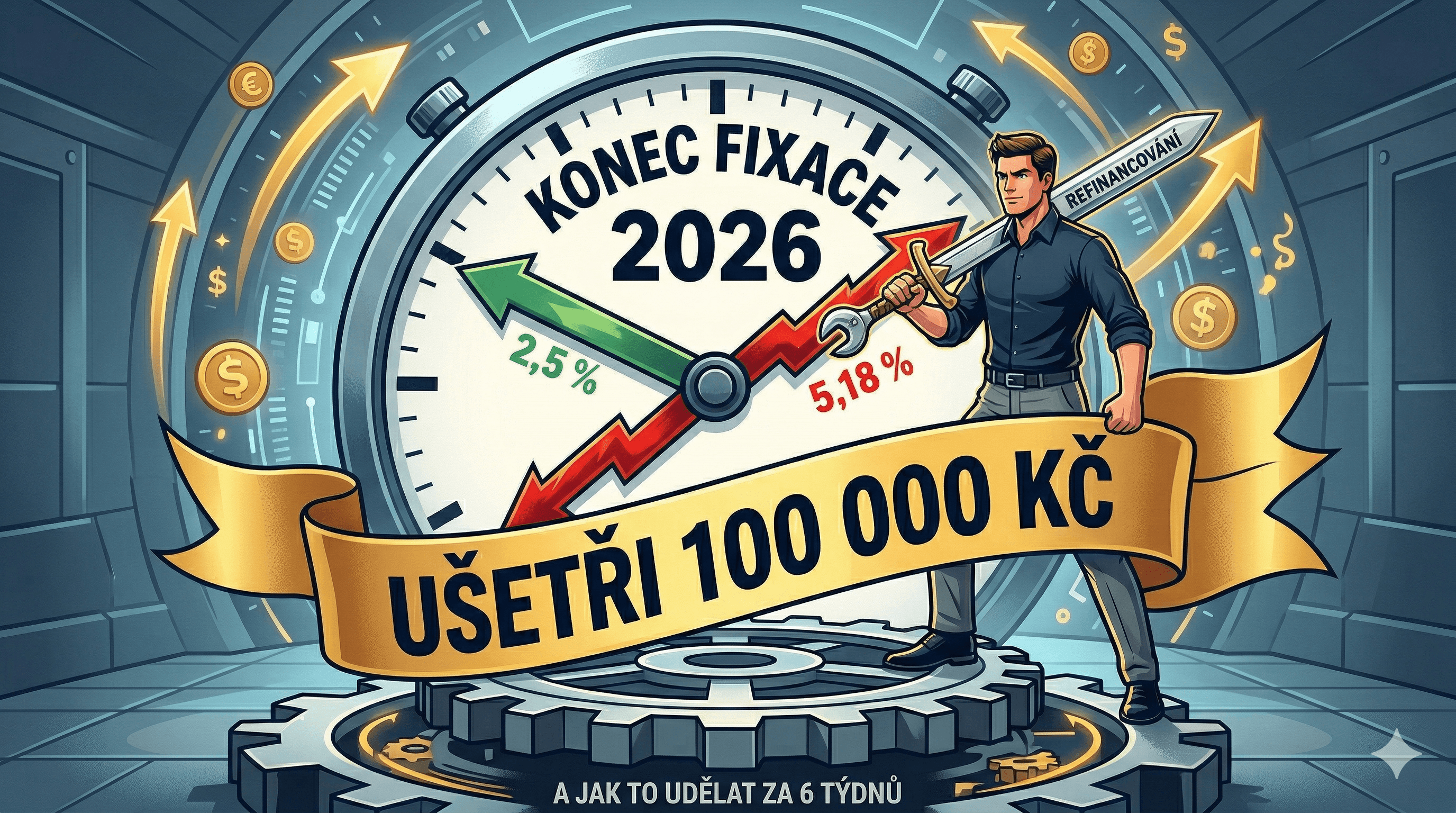 Refinancování hypotéky 2026: Masivní vlna roste. Jak ušetřit desítky tisíc korun